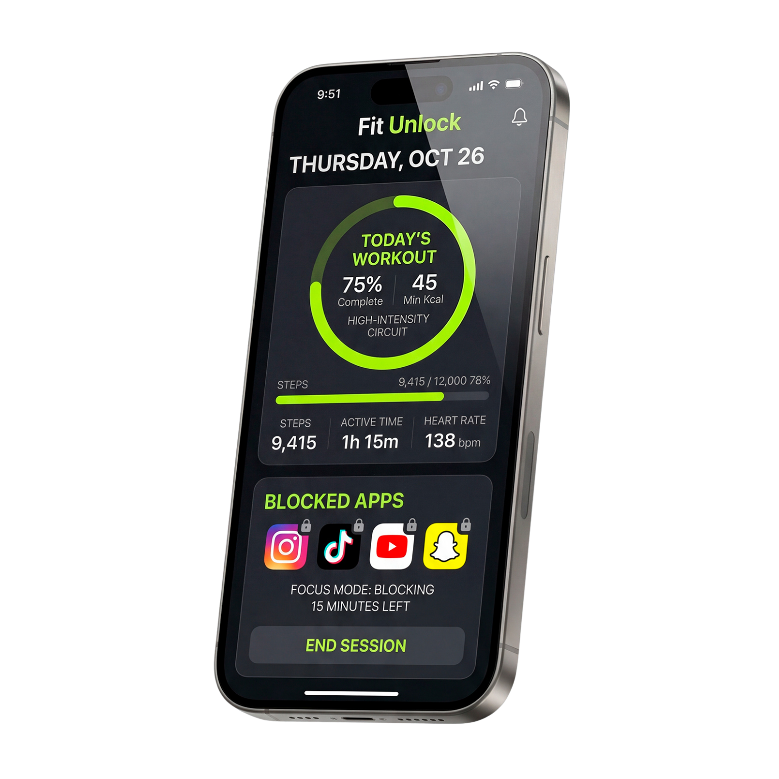 FitUnlock Interface